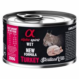 Alpha Spirit Vådfoder Til Kat Sterilized Cats Turkey 200g